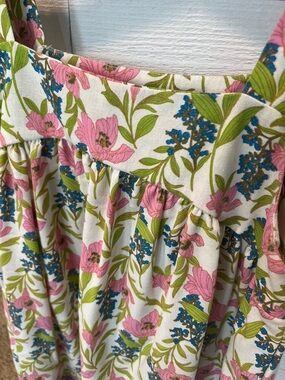 BLU PEPPER dress size small floral sleeveless ruffle